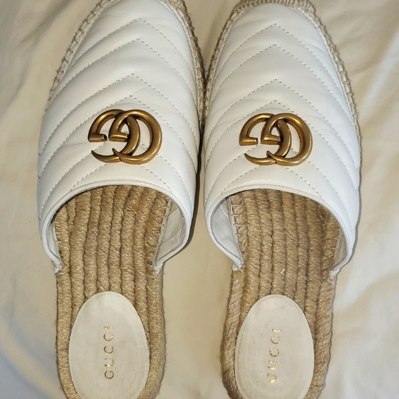 COPY - Gucci Leather Espadrille/Mule with Double G - Picture 8 of 9
